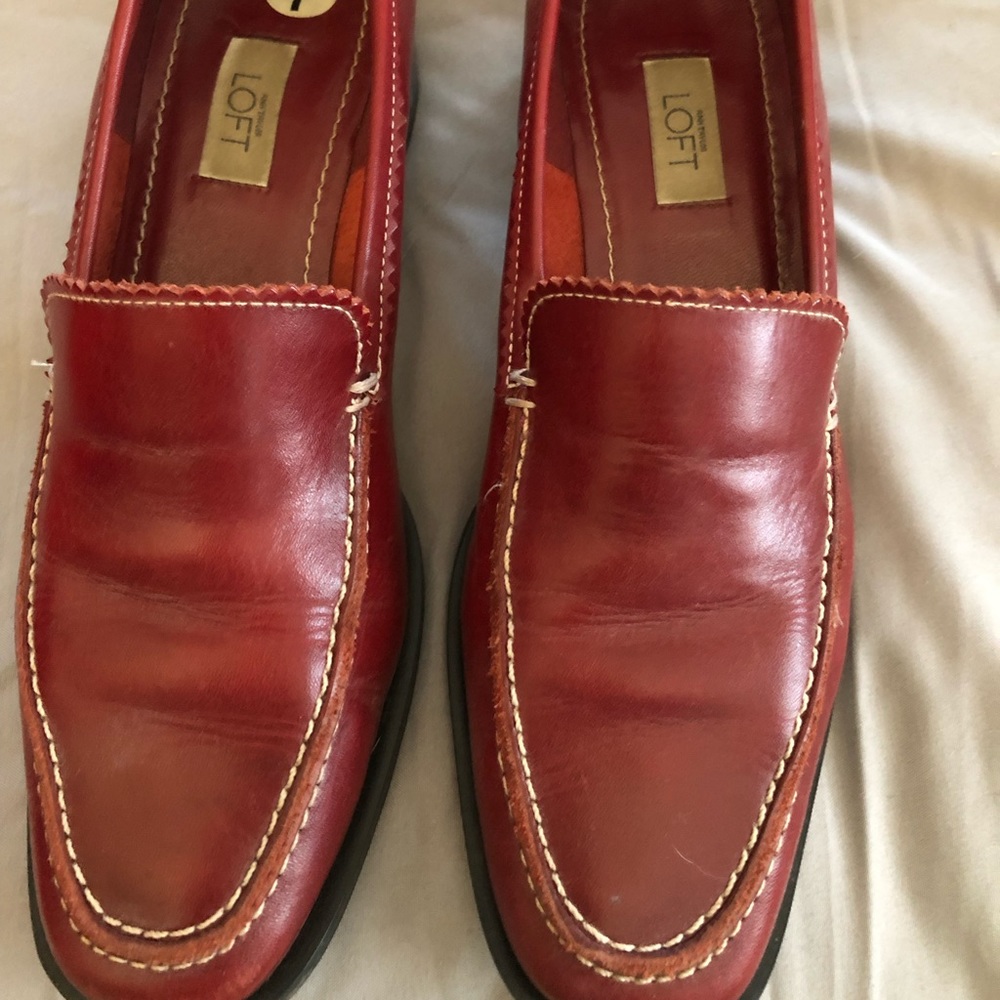 Anne Taylor Loft Leather Loafers